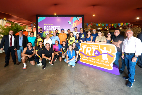 Presidente participa do lançamento da 8ª Corrida TRT/AL Trabalho Seguro