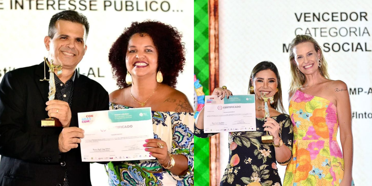 MPE e TJ/AL são premiados no Prêmio Nacional de Comunicação e Justiça