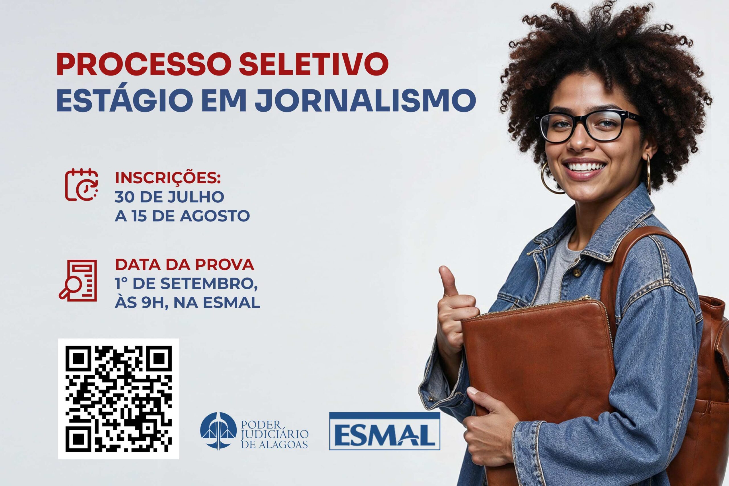 TJAL abre inscrições para processo seletivo de estágio em Jornalismo