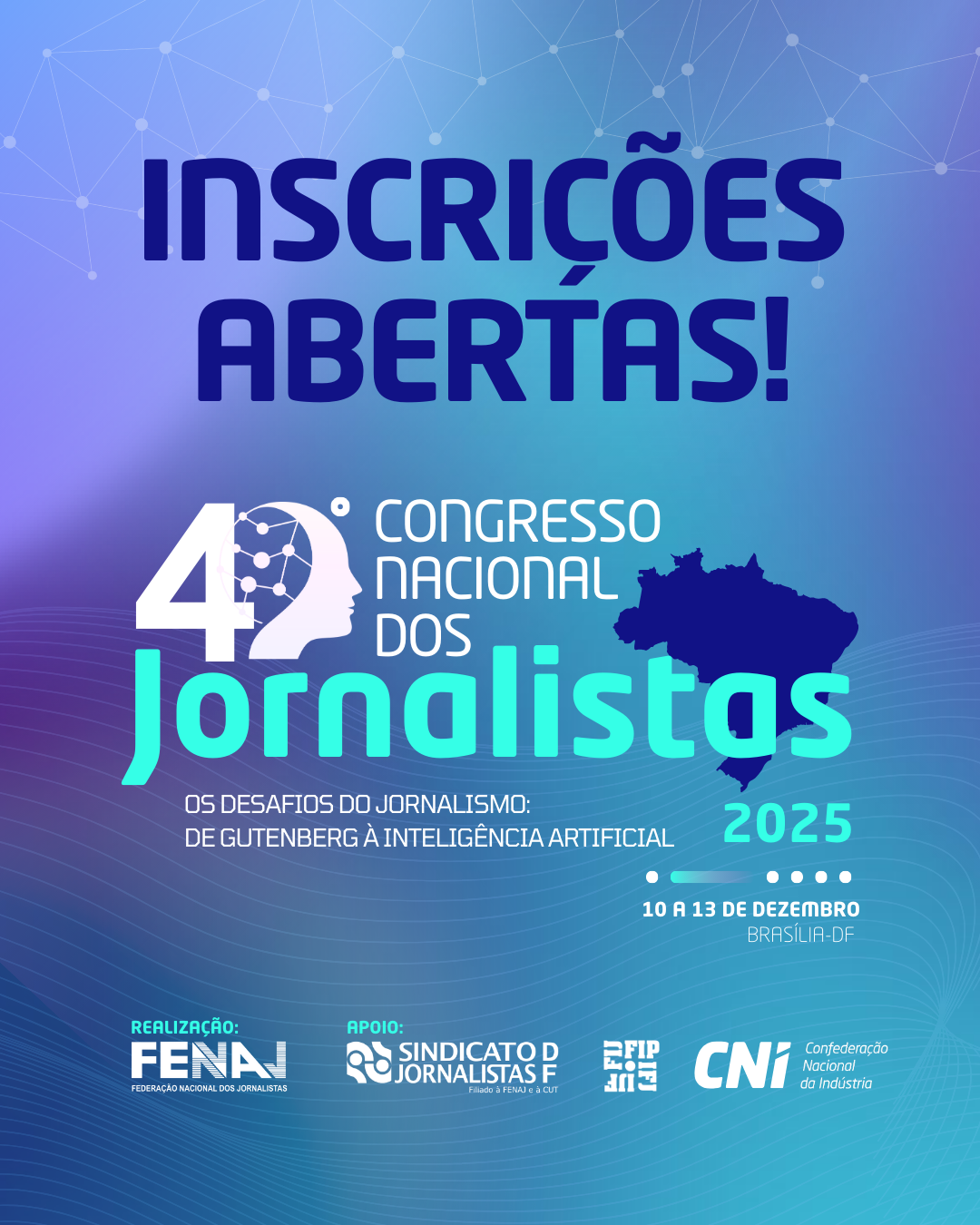 FENAJ abre inscrições para o 40º Congresso Nacional dos Jornalistas